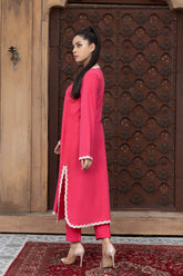 2-Pc Lawn Long Shirt With Straight Trouser CNP22-93
